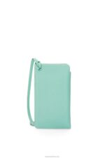 Loewe Women Loop pouch in classic calfskin 206XF594 Fresh Mint - Image 3