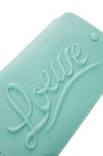 Loewe Women Loop pouch in classic calfskin 206XF594 Fresh Mint - Image 5