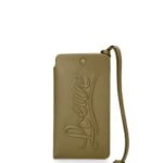 Loewe Women Loop pouch in classic calfskin 206XF595 Olive