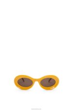 Loewe Women Loop sunglasses in acetate 206XF1456 Earth Yellow