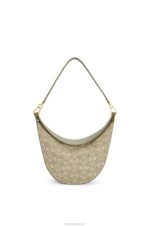 Loewe Women Luna bag in Anagram jacquard and classic calfskin 206XF510 Green/Avocado Green - Image 6