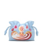 Loewe Women Maruja Mallo Flamenco clutch in nappa calfskin 206XF361 Dusty Blue