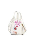 Loewe Women Maruja Mallo Hammock compact bag in classic calfskin 206XF339 Soft White