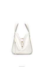 Loewe Women Maruja Mallo Hammock compact bag in classic calfskin 206XF339 Soft White - Image 4