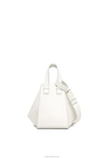Loewe Women Maruja Mallo Hammock compact bag in classic calfskin 206XF339 Soft White - Image 5