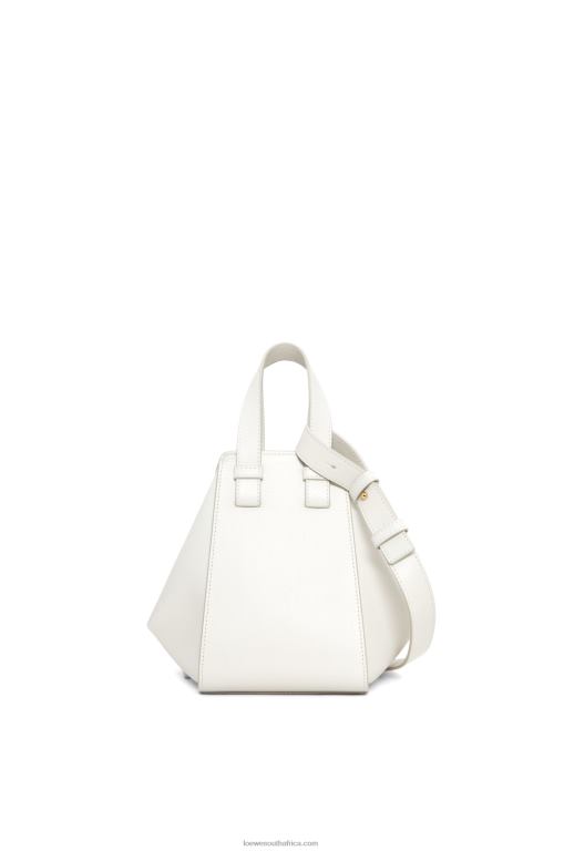 Loewe Women Maruja Mallo Hammock compact bag in classic calfskin 206XF339 Soft White - Image 5