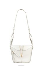 Loewe Women Maruja Mallo Hammock compact bag in classic calfskin 206XF339 Soft White - Image 6