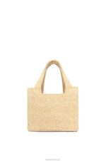 Loewe Women Maruja Mallo mini Font Tote in raffia 206XF112 Natural - Image 4
