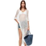 Loewe Women Mesh tunic dress in viscose 206XF1045 White