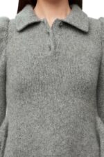 Loewe Women Mini dress in cashmere and mohair 206XF1082 Grey - Image 5