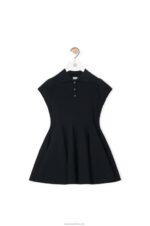 Loewe Women Mini dress in viscose blend knit 206XF1079 Black - Image 6