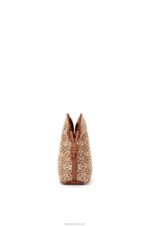 Loewe Women Mini Flamenco clutch in Anagram jacquard and calfskin 206XF310 Tan/Pecan - Image 4