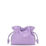 Loewe Women Mini Flamenco clutch in nappa calfskin 206XF204 Light Mauve