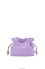 Loewe Women Mini Flamenco clutch in nappa calfskin 206XF204 Light Mauve
