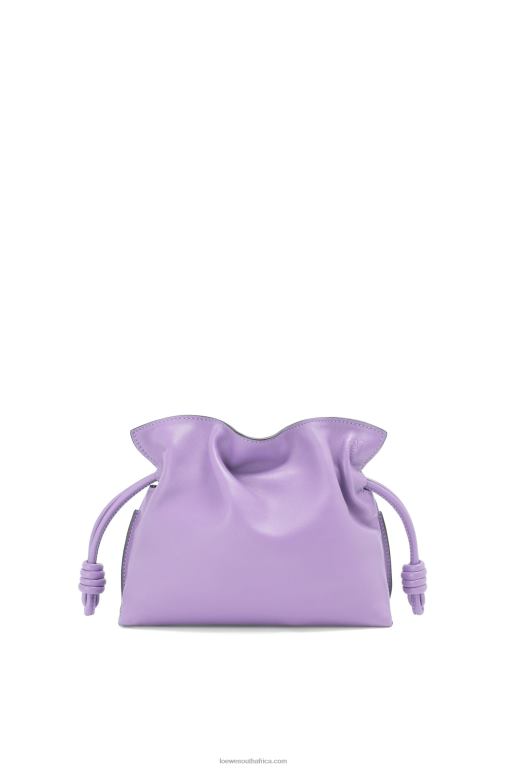 loewe_women_mini_flamenco_clutch_in_nappa_calfskin_206xf204_light_mauve.jpg Loewe Women Mini Flamenco clutch in nappa calfskin 206XF204 Light Mauve - Image 1