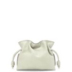 Loewe Women Mini Flamenco clutch in nappa calfskin 206XF205 Light Celadon