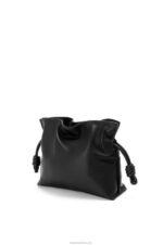 Loewe Women Mini Flamenco clutch in nappa calfskin 206XF206 Black - Image 4