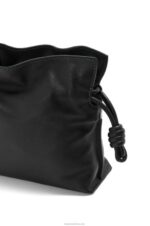 Loewe Women Mini Flamenco clutch in nappa calfskin 206XF206 Black - Image 8