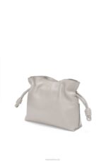 Loewe Women Mini Flamenco clutch in nappa calfskin 206XF236 Ghost - Image 2