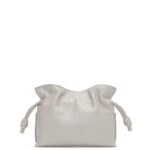 Loewe Women Mini Flamenco clutch in nappa calfskin 206XF236 Ghost
