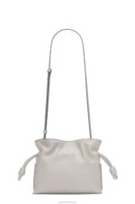 Loewe Women Mini Flamenco clutch in nappa calfskin 206XF236 Ghost - Image 4