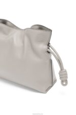 Loewe Women Mini Flamenco clutch in nappa calfskin 206XF236 Ghost - Image 6