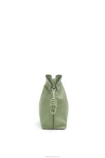 Loewe Women Mini Flamenco clutch in nappa calfskin 206XF259 Rosemary - Image 3