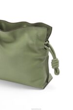 Loewe Women Mini Flamenco clutch in nappa calfskin 206XF259 Rosemary - Image 6