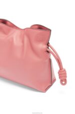 Loewe Women Mini Flamenco clutch in nappa calfskin 206XF267 Peach Bloom - Image 6