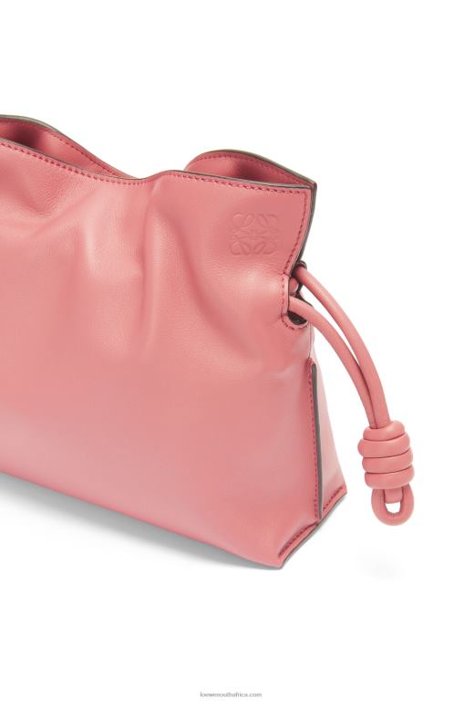 Loewe Women Mini Flamenco clutch in nappa calfskin 206XF267 Peach Bloom - Image 6