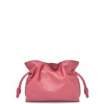 Loewe Women Mini Flamenco clutch in nappa calfskin 206XF272 Plumrose