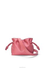 Loewe Women Mini Flamenco clutch in nappa calfskin 206XF272 Plumrose - Image 7