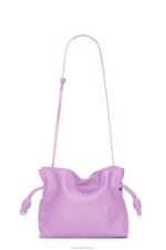Loewe Women Mini Flamenco clutch in nappa calfskin 206XF321 Guimauve - Image 4