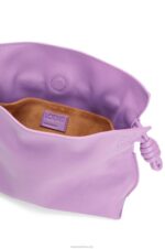 Loewe Women Mini Flamenco clutch in nappa calfskin 206XF321 Guimauve - Image 5