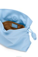Loewe Women Mini Flamenco clutch in nappa calfskin 206XF330 Dusty Blue - Image 7