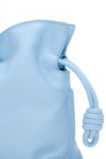 Loewe Women Mini Flamenco clutch in nappa calfskin 206XF330 Dusty Blue - Image 8