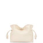 Loewe Women Mini Flamenco clutch in nappa calfskin 206XF331 Angora