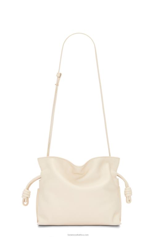 Loewe Women Mini Flamenco clutch in nappa calfskin 206XF331 Angora - Image 4