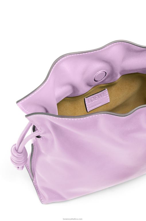 Loewe Women Mini Flamenco clutch in nappa calfskin 206XF559 Bloom Orchid - Image 7