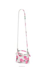 Loewe Women Mini Flower Puzzle Edge bag in satin calfskin 206XF235 White/Pink - Image 5