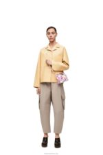 Loewe Women Mini Flower Puzzle Edge bag in satin calfskin 206XF235 White/Pink - Image 8