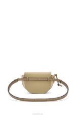Loewe Women Mini Gate Dual bag in soft calfskin 206XF240 Clay Green/Dusty Beige - Image 5