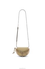 Loewe Women Mini Gate Dual bag in soft calfskin 206XF240 Clay Green/Dusty Beige - Image 6