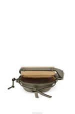 Loewe Women Mini Gate Dual bag in soft calfskin and jacquard 206XF239 Autumn Green - Image 6