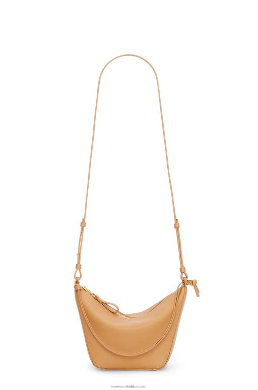 Loewe Women Mini Hammock Hobo bag in classic calfskin 206XF323 Warm Desert - Image 10