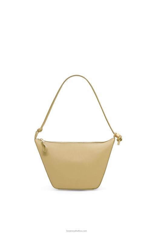 Loewe Women Mini Hammock Hobo bag in classic calfskin 206XF325 Clay Green - Image 4