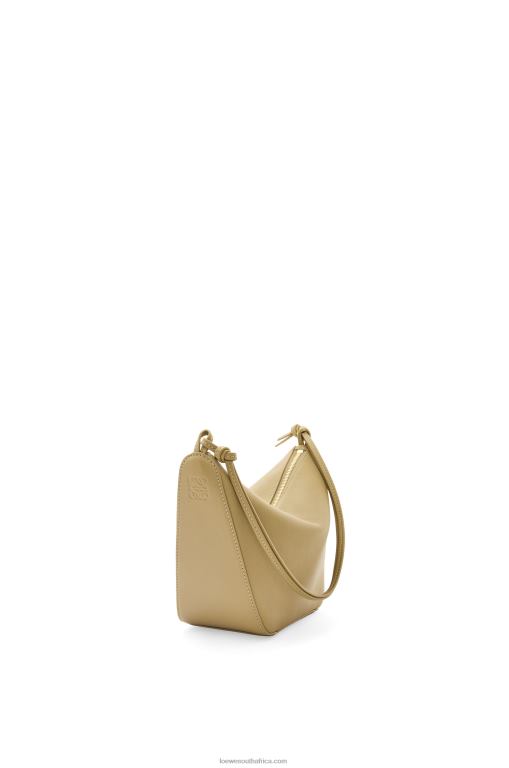Loewe Women Mini Hammock Hobo bag in classic calfskin 206XF325 Clay Green - Image 6