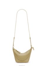 Loewe Women Mini Hammock Hobo bag in classic calfskin 206XF325 Clay Green - Image 8