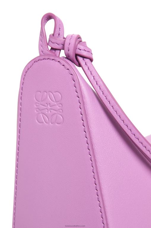 Loewe Women Mini Hammock Hobo bag in classic calfskin 206XF332 Rockrose - Image 9