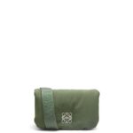 Loewe Women Mini Puffer Goya bag in nylon 206XF430 Vintage Khaki